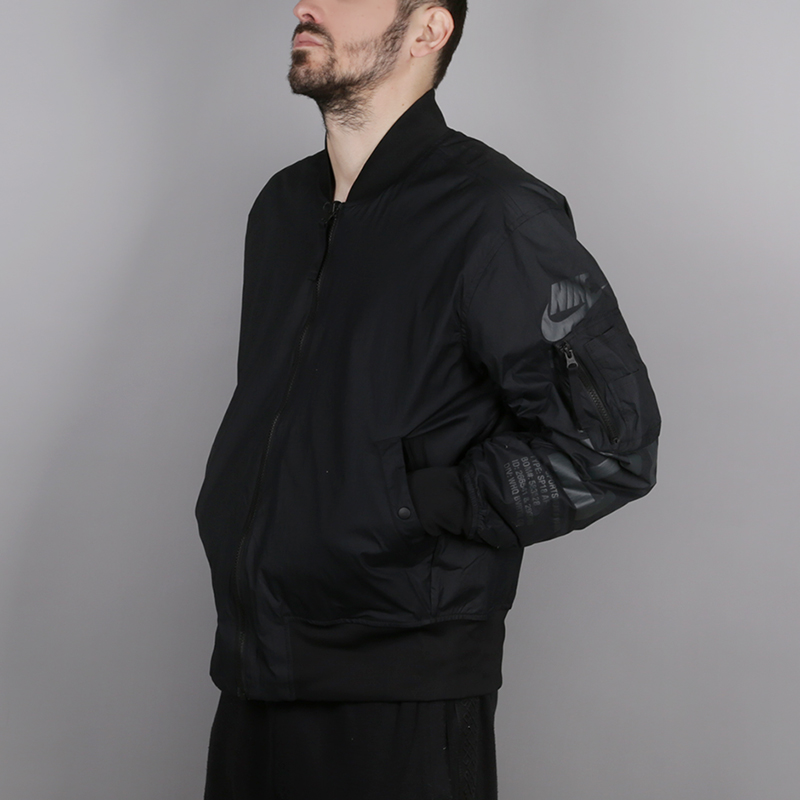 мужская черная двустороняя куртка Nike AF1 Men's Reversible Jacket AH2033-010 - цена, описание, фото 1